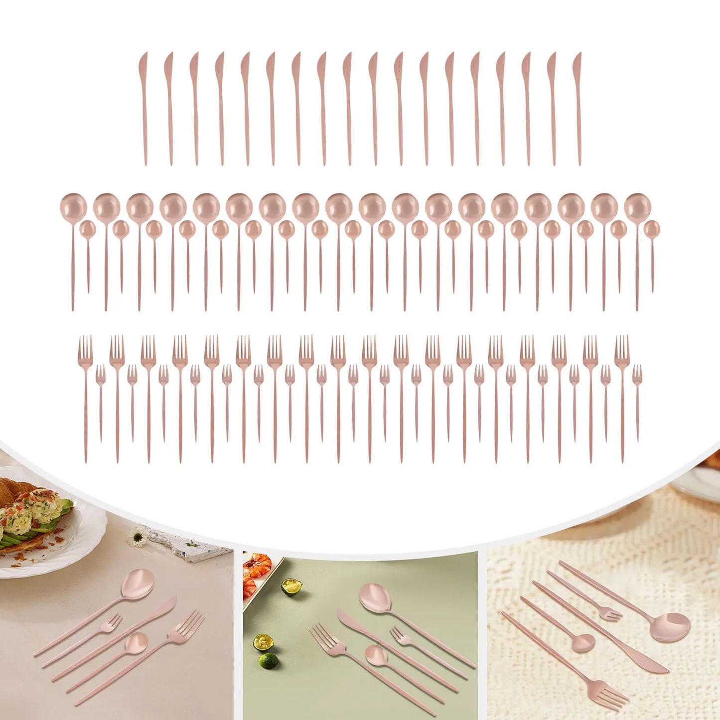 Flatware Set Stainless Steel Silverware Cutlery