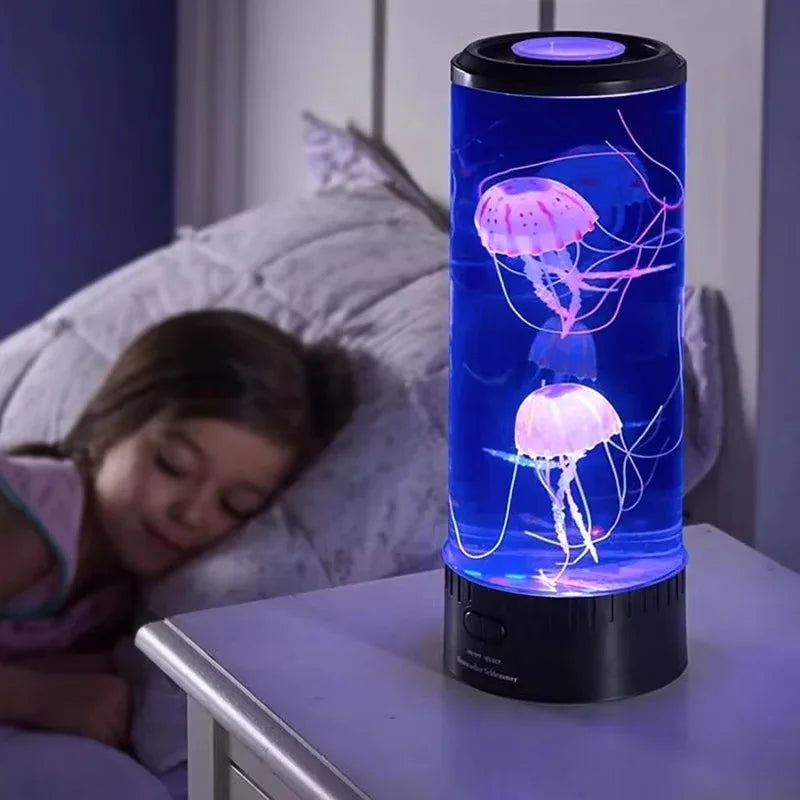 Lámpara LED de medusas de 7 colores