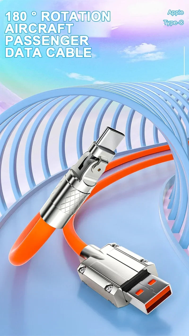 Fast Charge 180 Degree Rotation USB