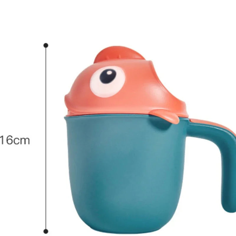 Baby Bath Shower Head Rinse Cup Cartoon Shark