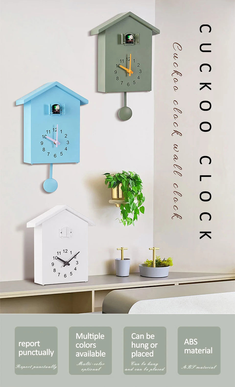 Cuckoo Quartz Wall Clock