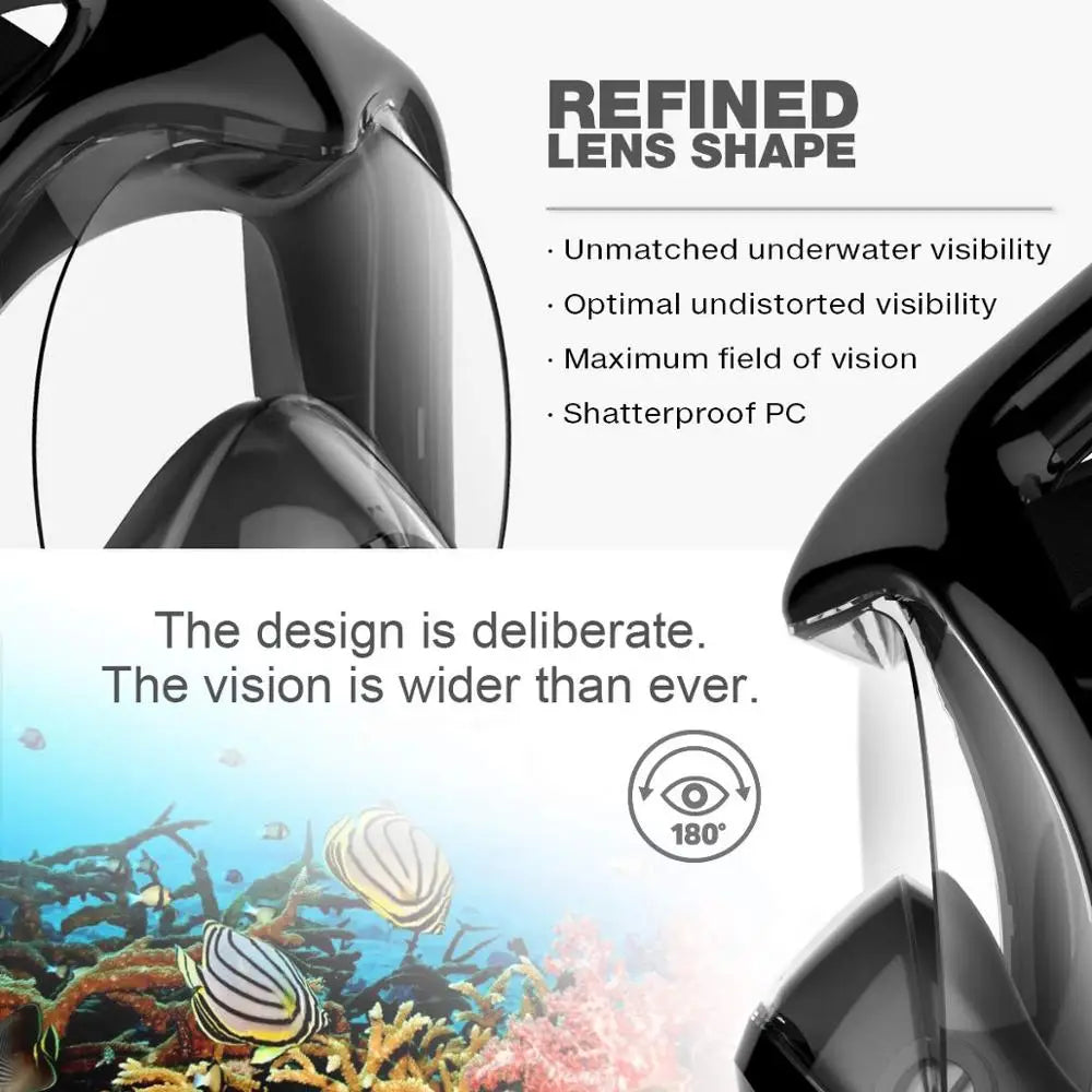 Underwater Scuba Anti Fog Full Face Diving Mask