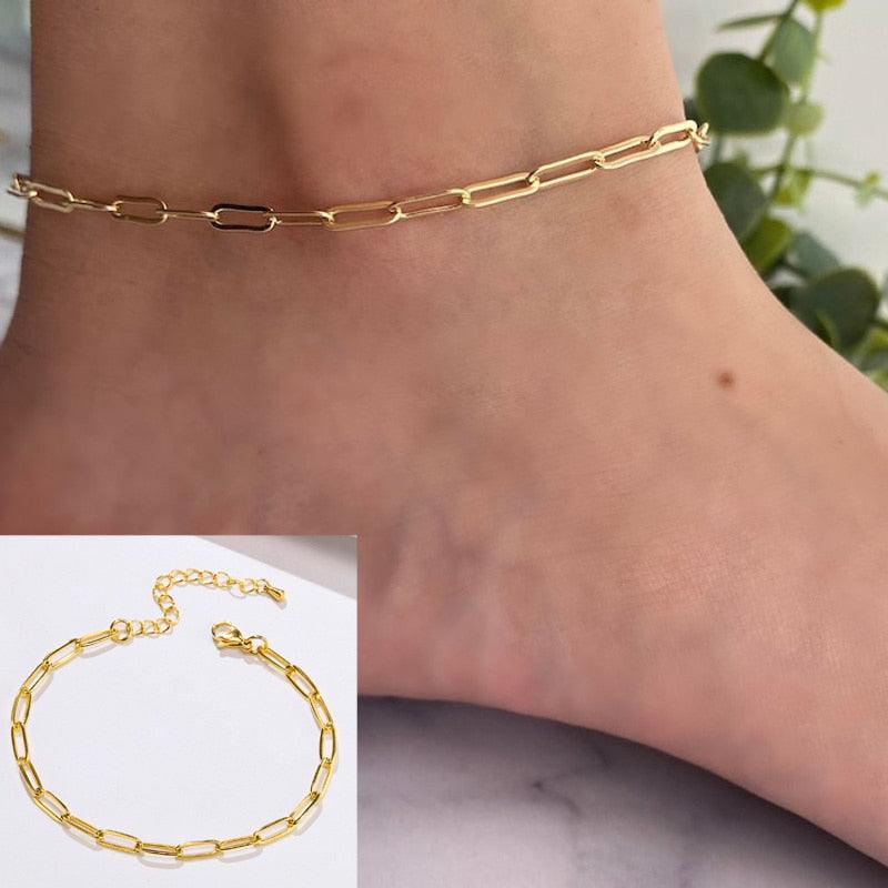 Adjustable Summer Beach Snake Chain Anklet - BestShop
