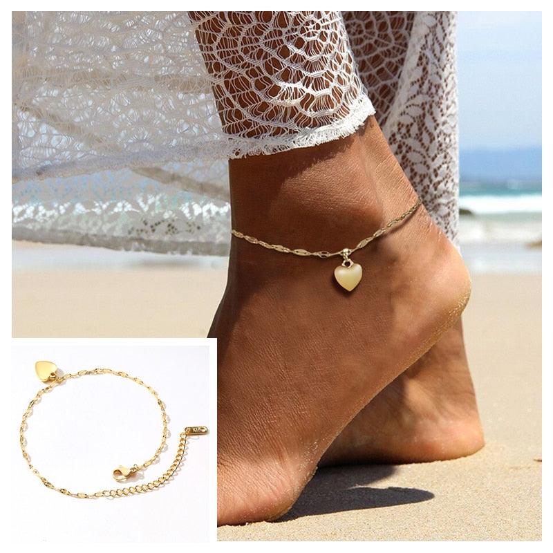 Adjustable Summer Beach Snake Chain Anklet - BestShop