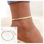 Load image into Gallery viewer, Adjustable Summer Beach Snake Chain Anklet - BestShop
