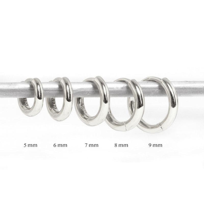 Aide 925 Sterling Silver Rose Gold Small Hoop Earrings For Women - BestShop
