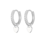 Load image into Gallery viewer, Aide Silver Color Hoop Earrings With Cute Candy Neon Color - BestShop
