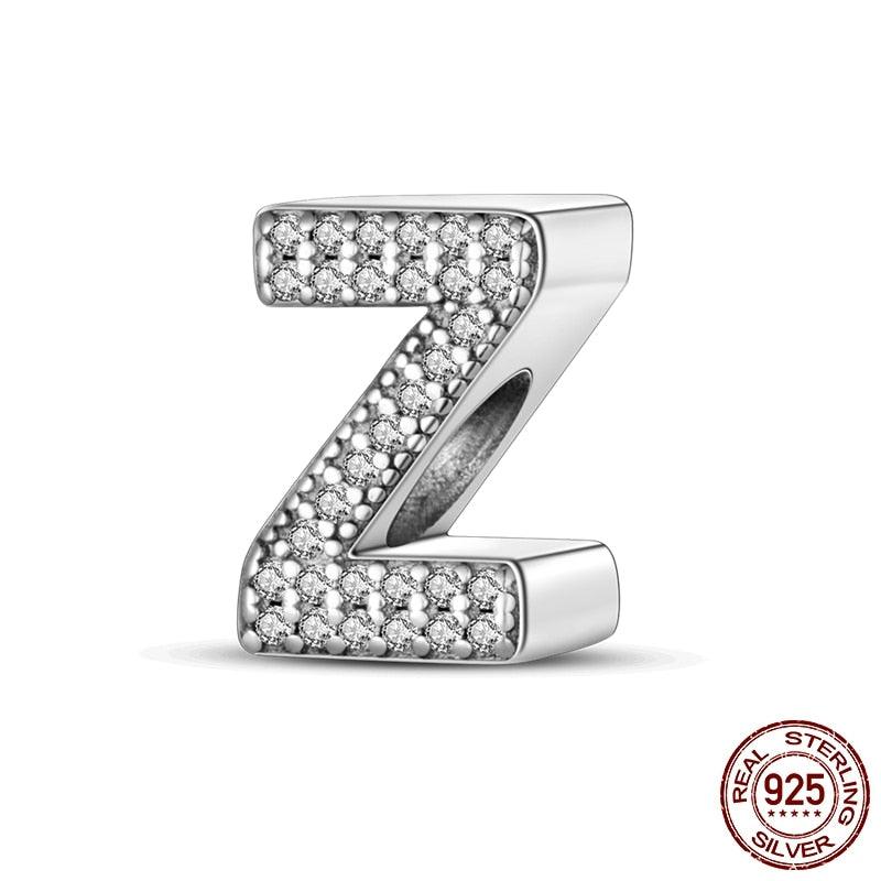 Alphabet Beads 925 Sterling Silver LOVE Letter Charm - BestShop