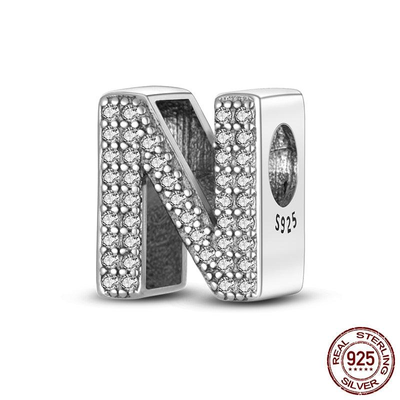 Alphabet Beads 925 Sterling Silver LOVE Letter Charm - BestShop