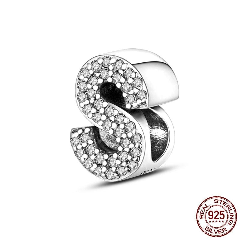 Alphabet Beads 925 Sterling Silver LOVE Letter Charm - BestShop