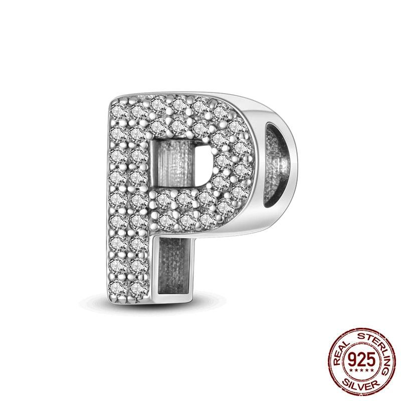 Alphabet Beads 925 Sterling Silver LOVE Letter Charm - BestShop