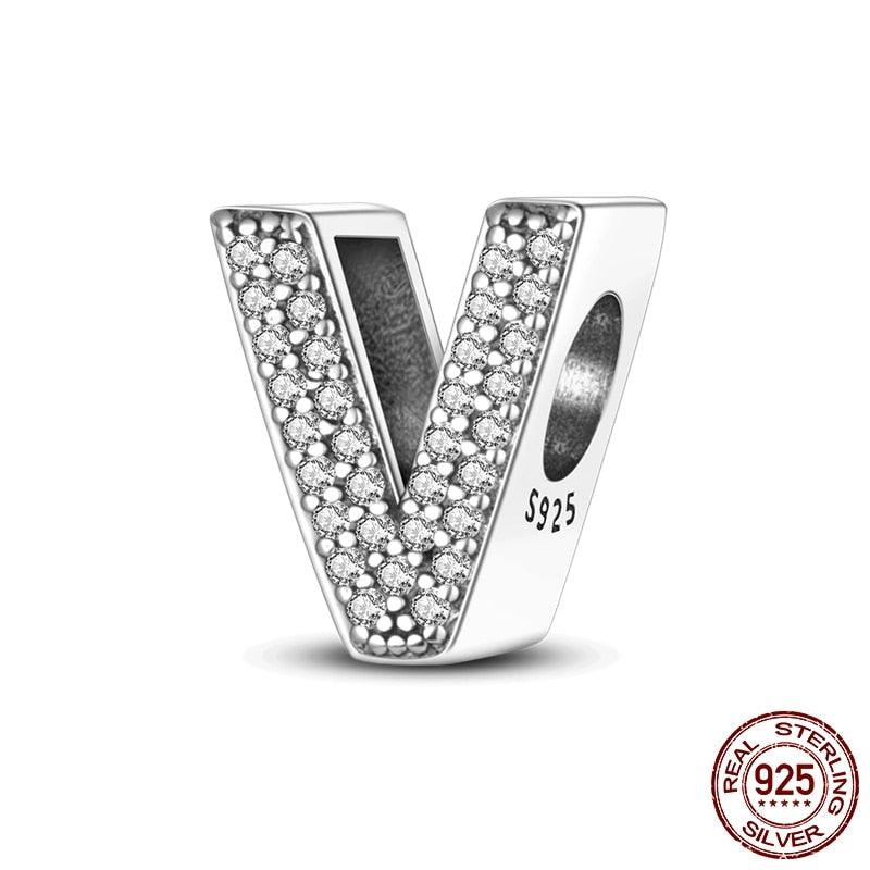 Alphabet Beads 925 Sterling Silver LOVE Letter Charm - BestShop