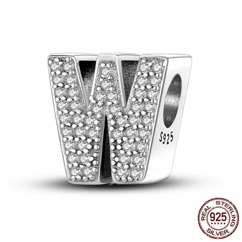 Alphabet Beads 925 Sterling Silver LOVE Letter Charm - BestShop