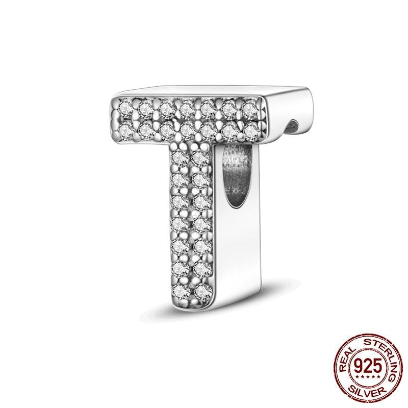 Alphabet Beads 925 Sterling Silver LOVE Letter Charm - BestShop