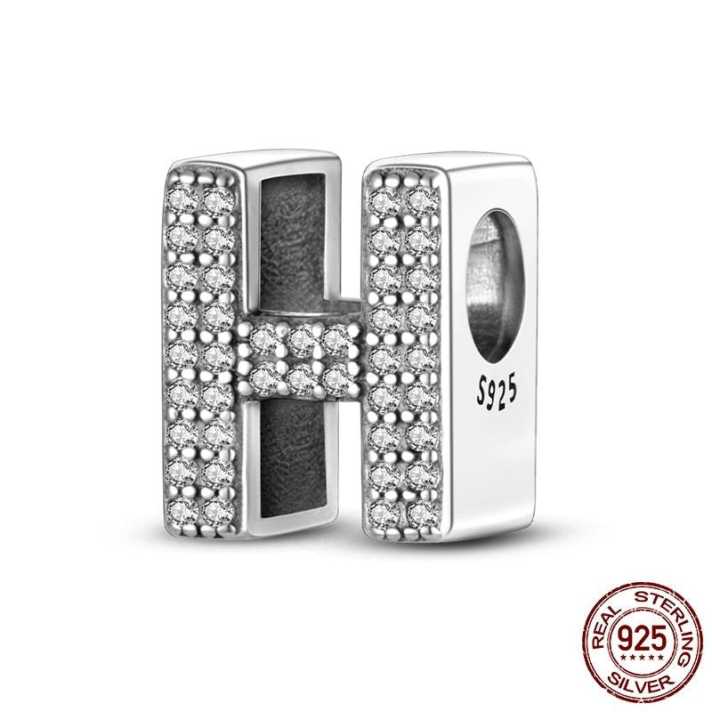 Alphabet Beads 925 Sterling Silver LOVE Letter Charm - BestShop