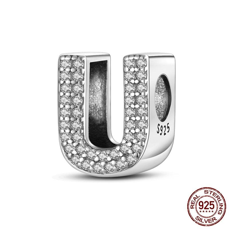 Alphabet Beads 925 Sterling Silver LOVE Letter Charm - BestShop