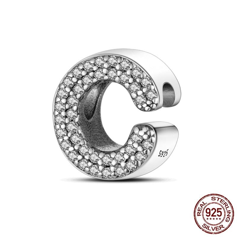 Alphabet Beads 925 Sterling Silver LOVE Letter Charm - BestShop