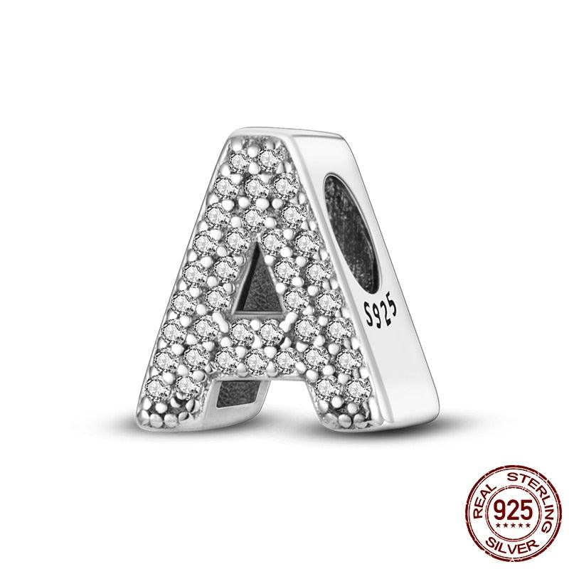 Alphabet Beads 925 Sterling Silver LOVE Letter Charm - BestShop