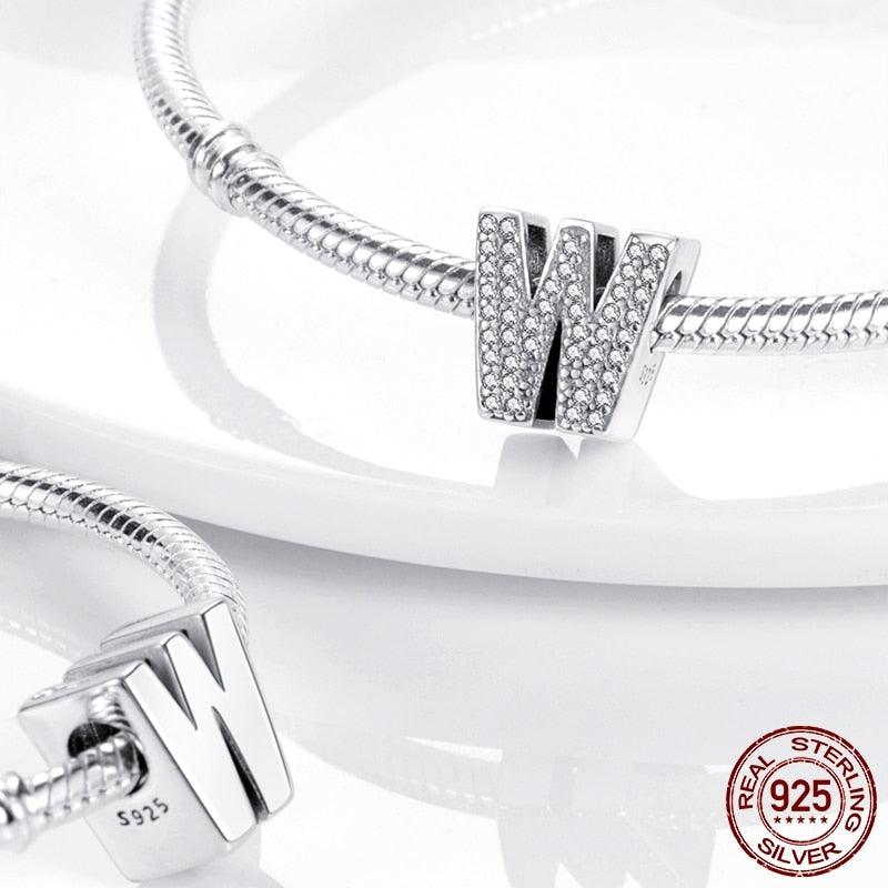 Alphabet Beads 925 Sterling Silver LOVE Letter Charm - BestShop