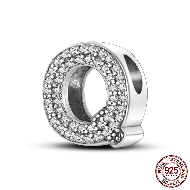 Alphabet Beads 925 Sterling Silver LOVE Letter Charm - BestShop