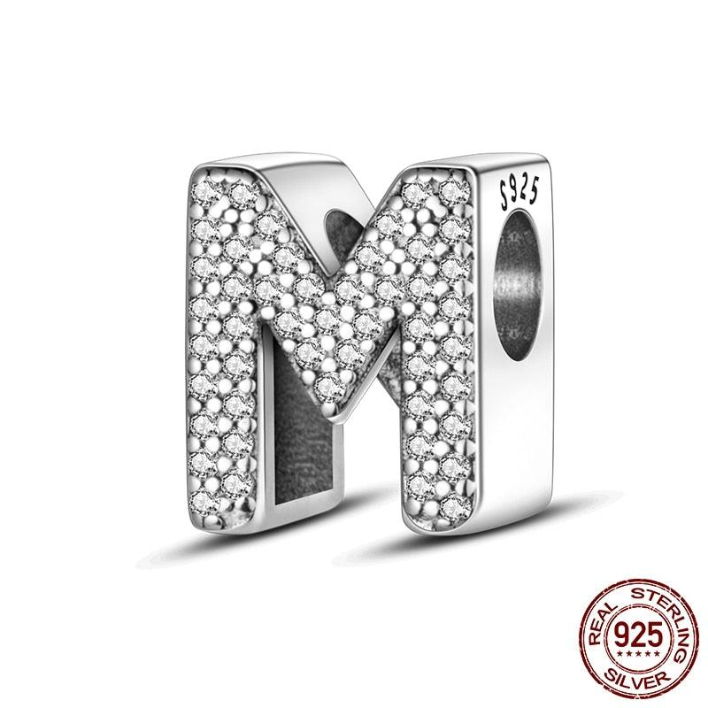 Alphabet Beads 925 Sterling Silver LOVE Letter Charm - BestShop