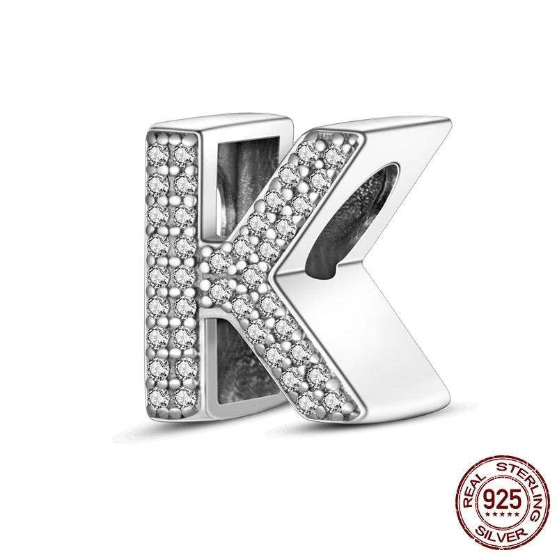Alphabet Beads 925 Sterling Silver LOVE Letter Charm - BestShop