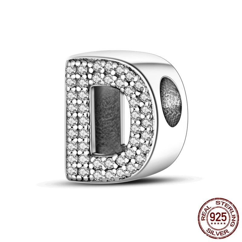 Alphabet Beads 925 Sterling Silver LOVE Letter Charm - BestShop