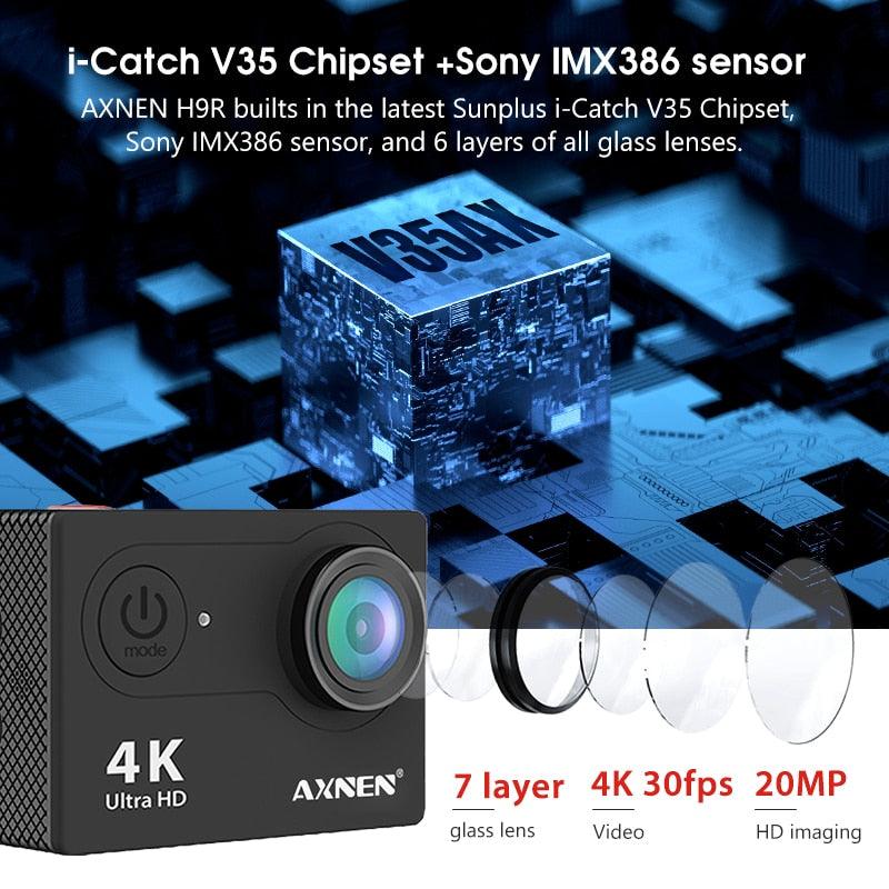Axnen Action Camera H9R 1080P 60PFS Sports Cam - BestShop