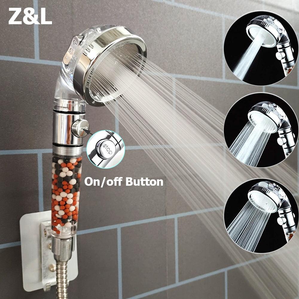 Bathroom 3 Modes High Pressure Shower Head - BestShop