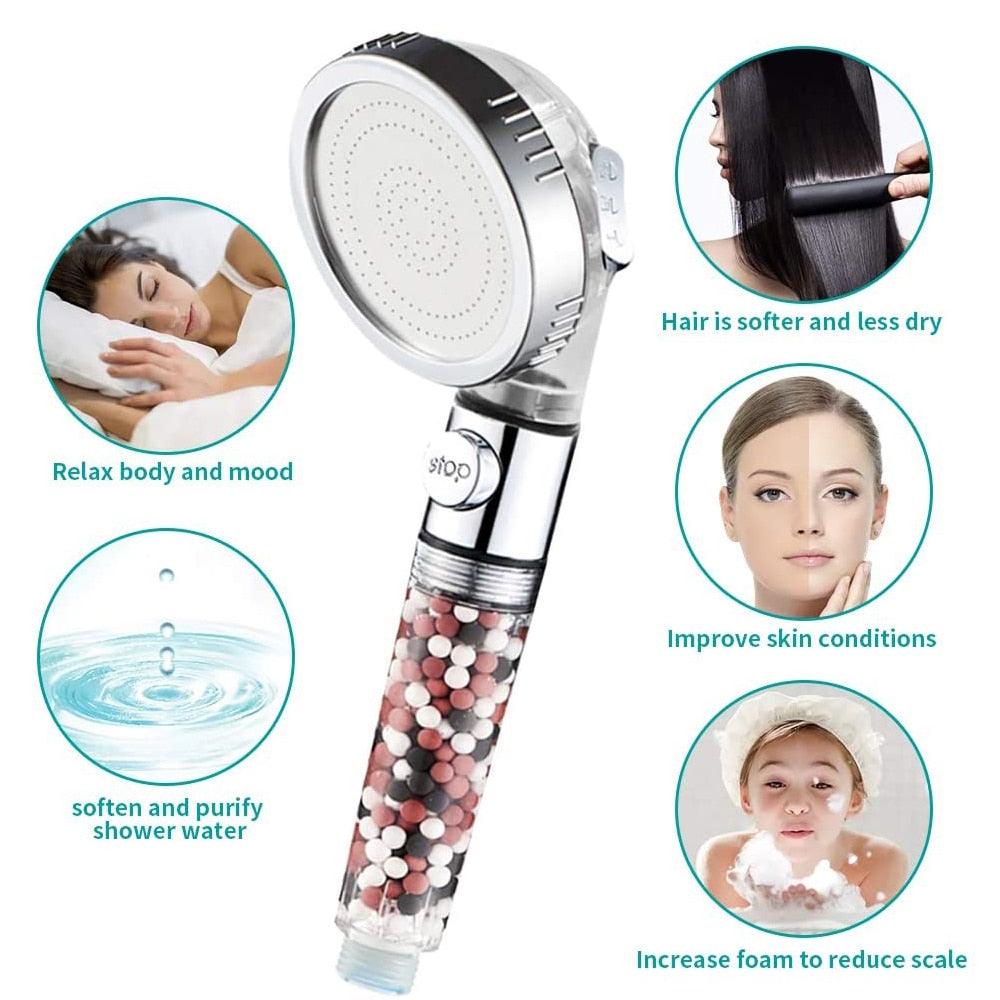 Bathroom 3 Modes High Pressure Shower Head - BestShop