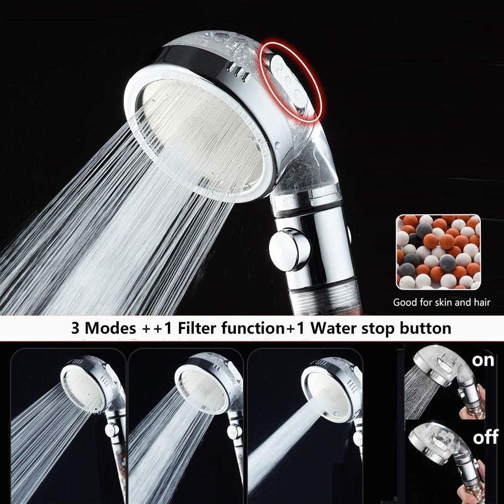 Bathroom 3 Modes High Pressure Shower Head - BestShop