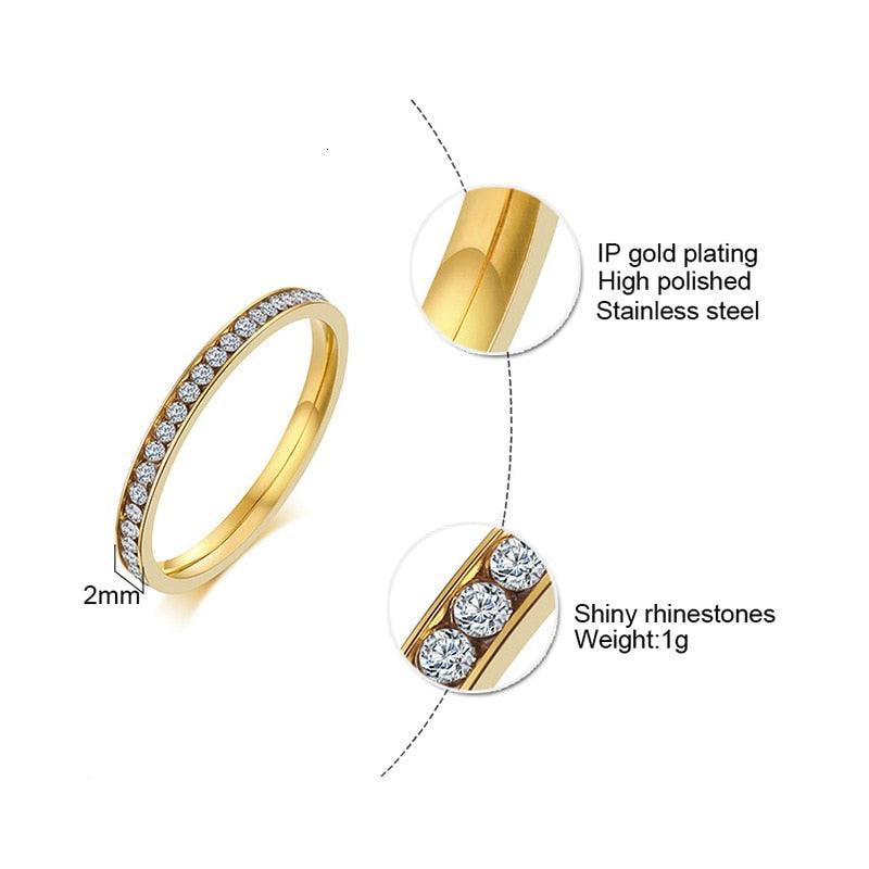 Bling CZ Stones Ring - BestShop