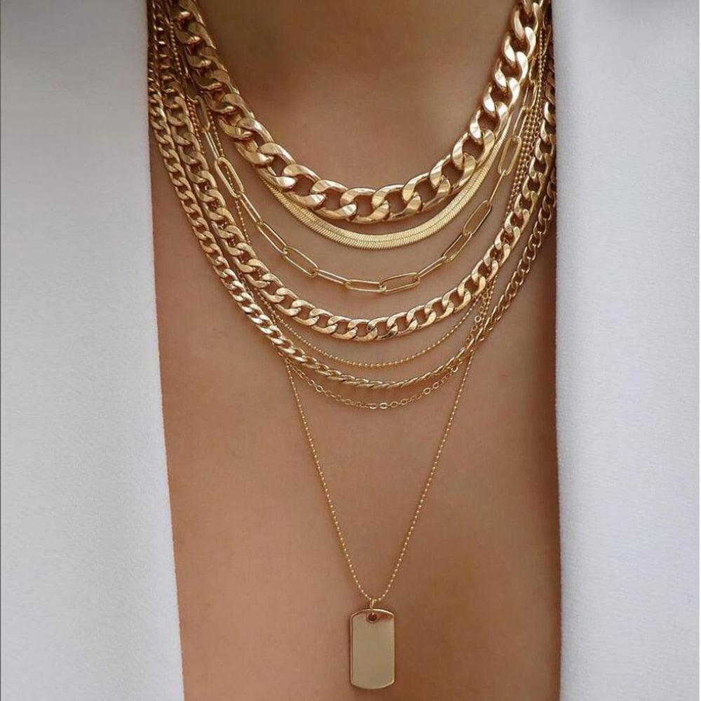 bls-miracle Bohemia Gold Color Multiple Styles Necklace - BestShop