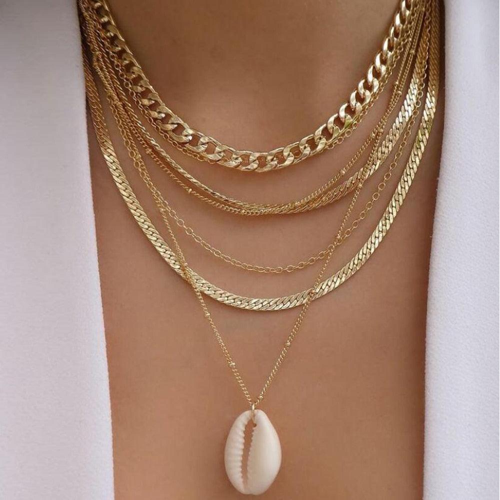 bls-miracle Bohemia Gold Color Multiple Styles Necklace - BestShop