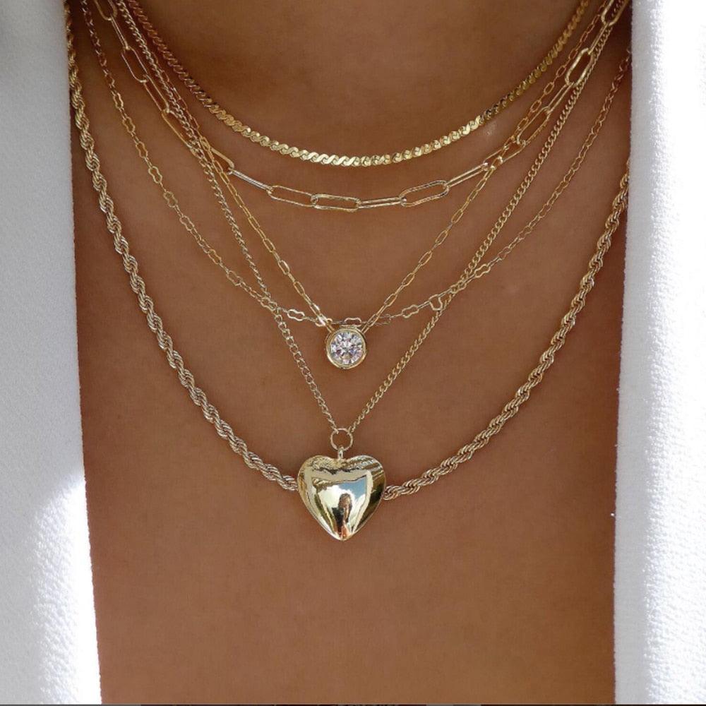 bls-miracle Bohemia Gold Color Multiple Styles Necklace - BestShop