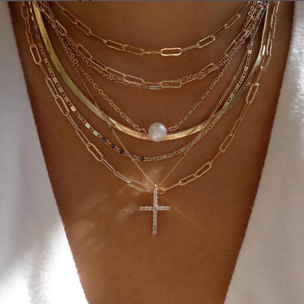 bls-miracle Bohemia Gold Color Multiple Styles Necklace - BestShop