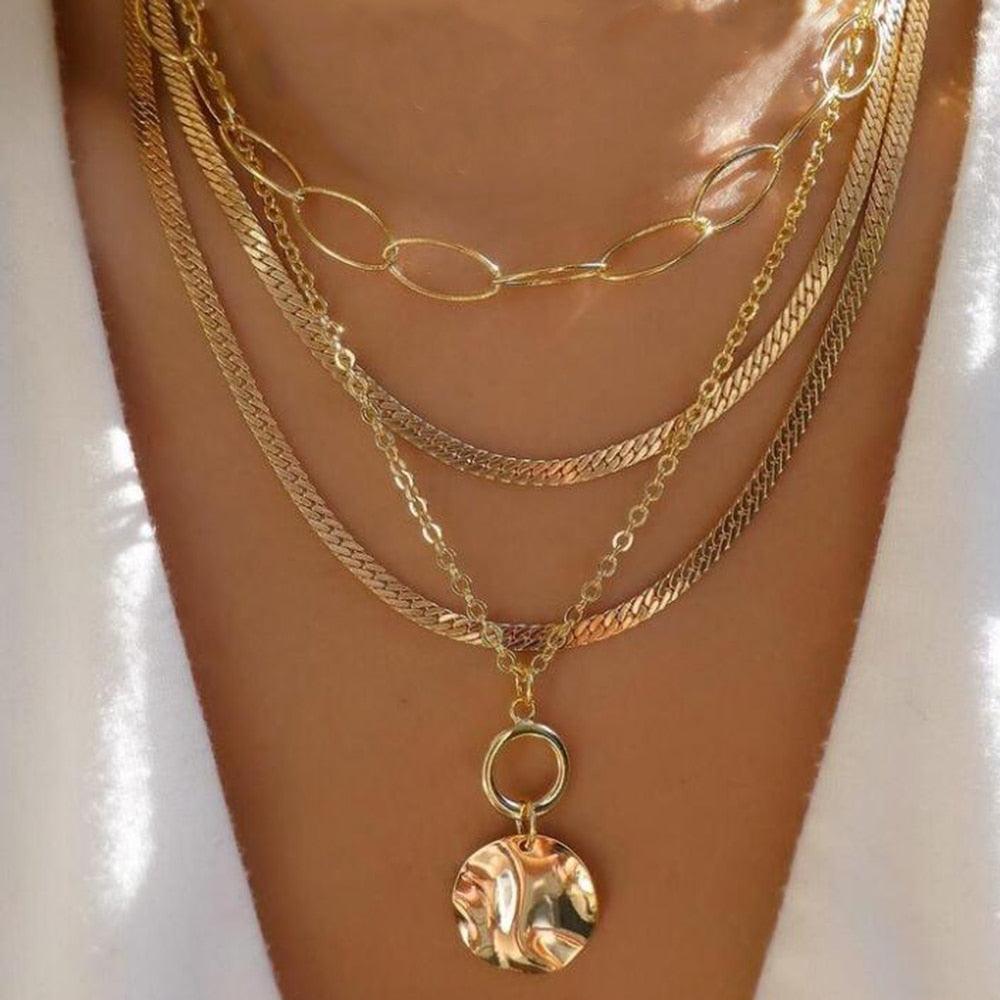 bls-miracle Bohemia Gold Color Multiple Styles Necklace - BestShop