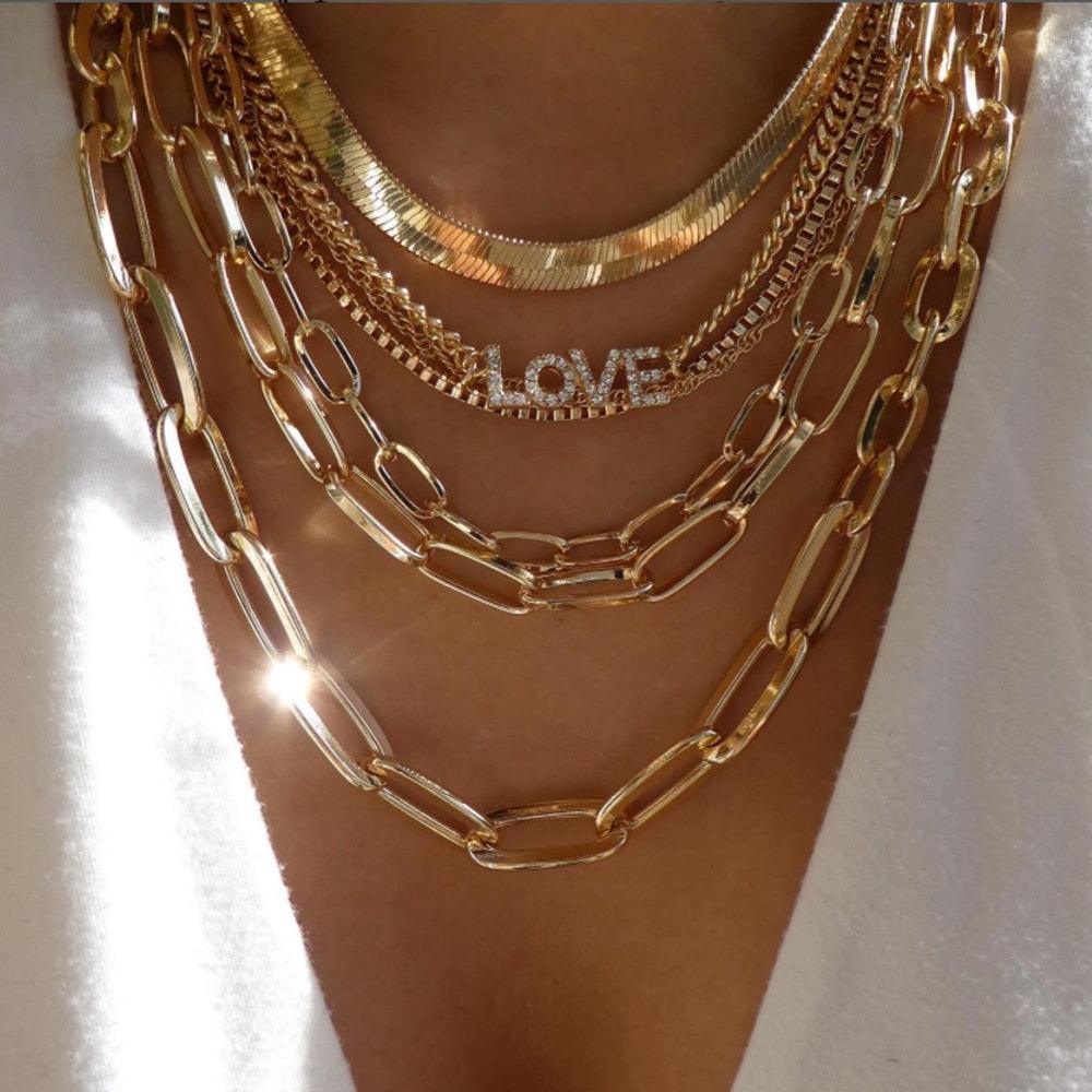 bls-miracle Bohemia Gold Color Multiple Styles Necklace - BestShop