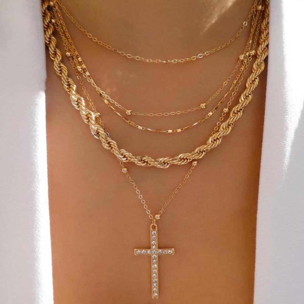 bls-miracle Bohemia Gold Color Multiple Styles Necklace - BestShop