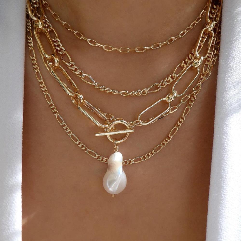 bls-miracle Bohemia Gold Color Multiple Styles Necklace - BestShop