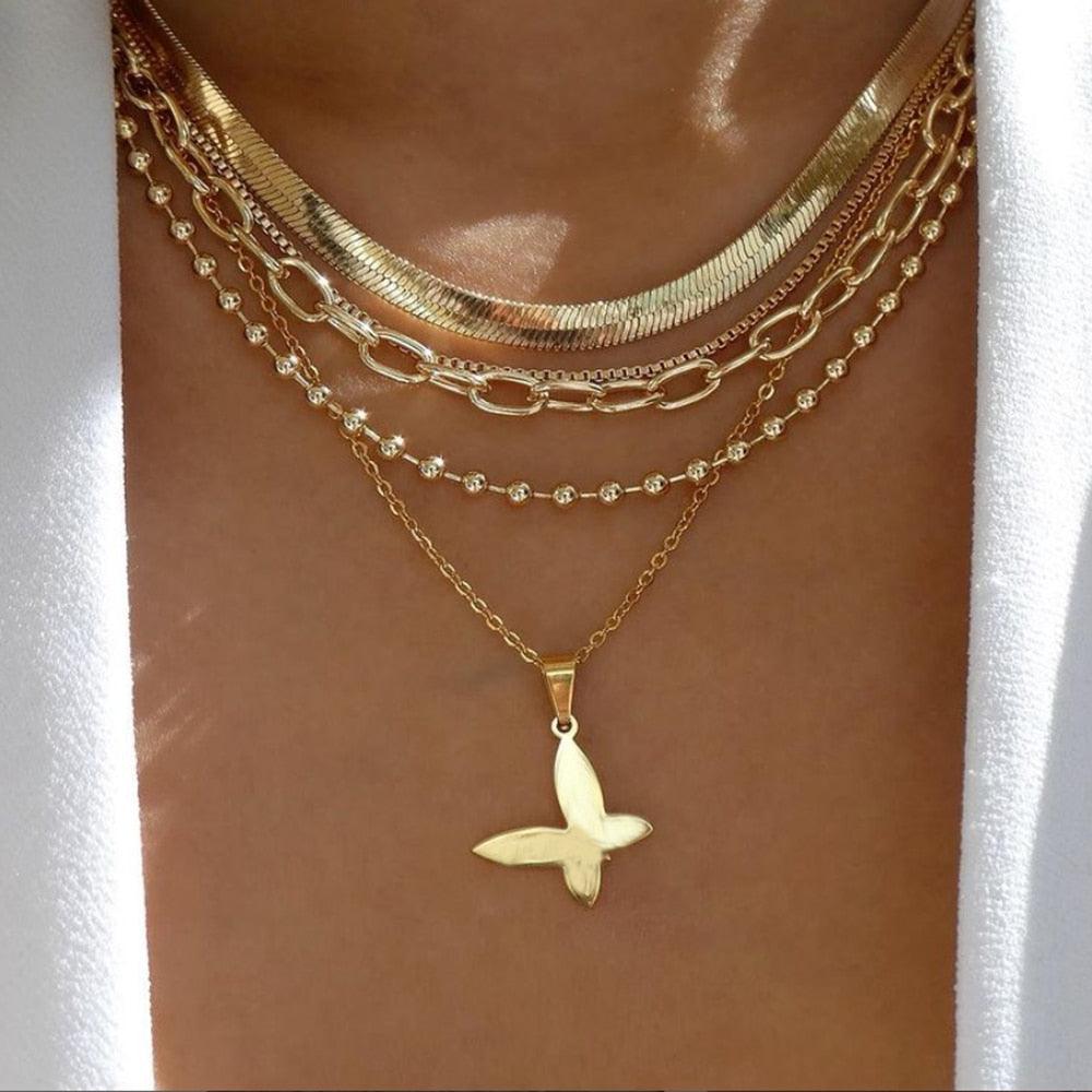 bls-miracle Bohemia Gold Color Multiple Styles Necklace - BestShop