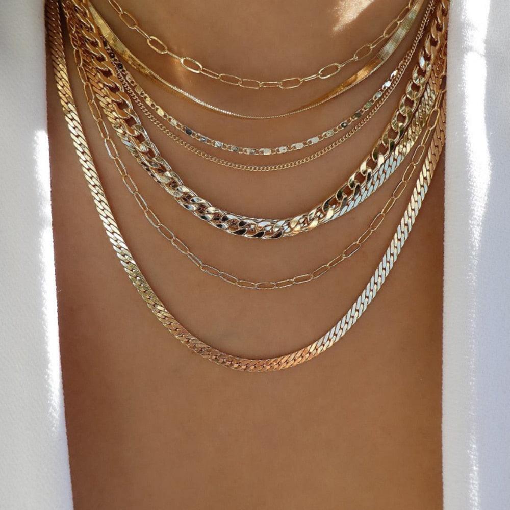 bls-miracle Bohemia Gold Color Multiple Styles Necklace - BestShop