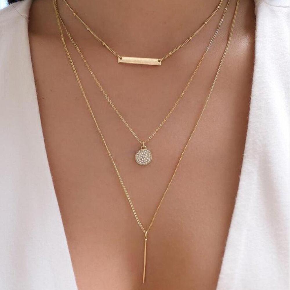 bls-miracle Bohemia Gold Color Multiple Styles Necklace - BestShop