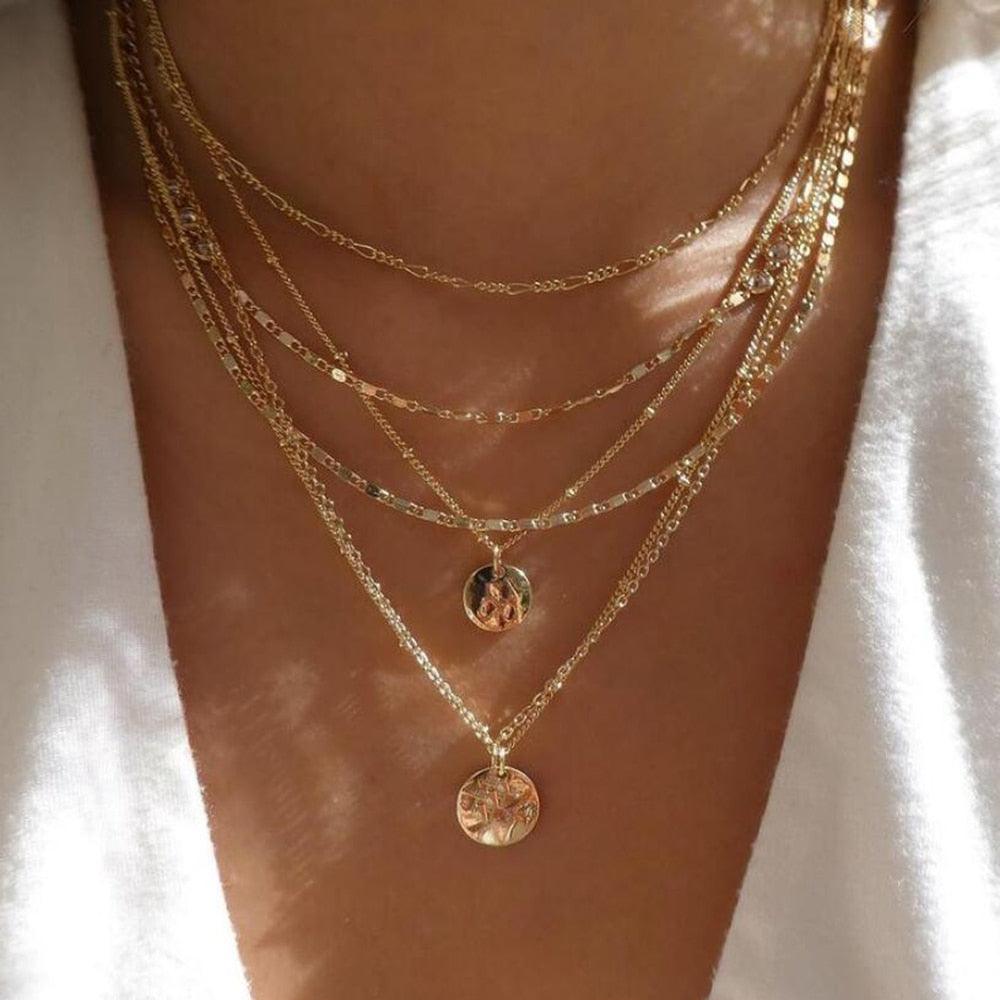 bls-miracle Bohemia Gold Color Multiple Styles Necklace - BestShop