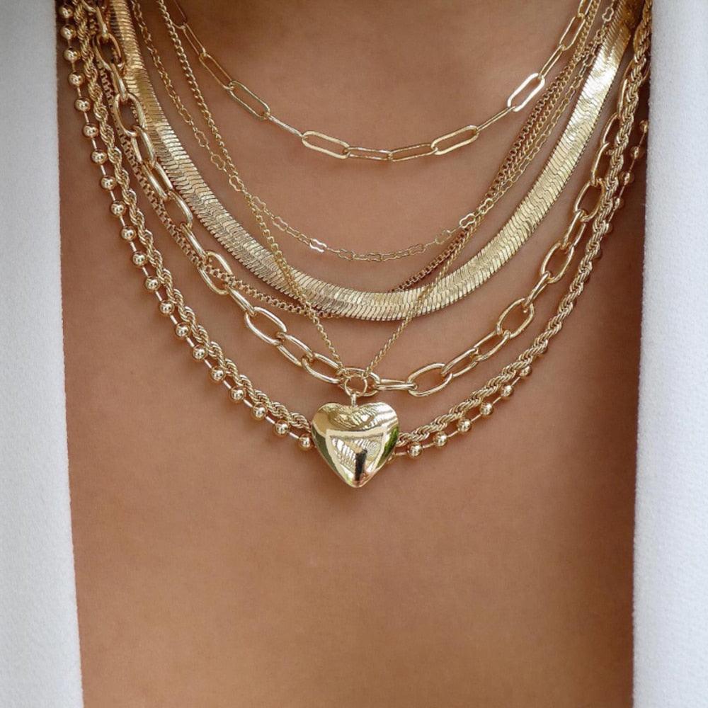 bls-miracle Bohemia Gold Color Multiple Styles Necklace - BestShop