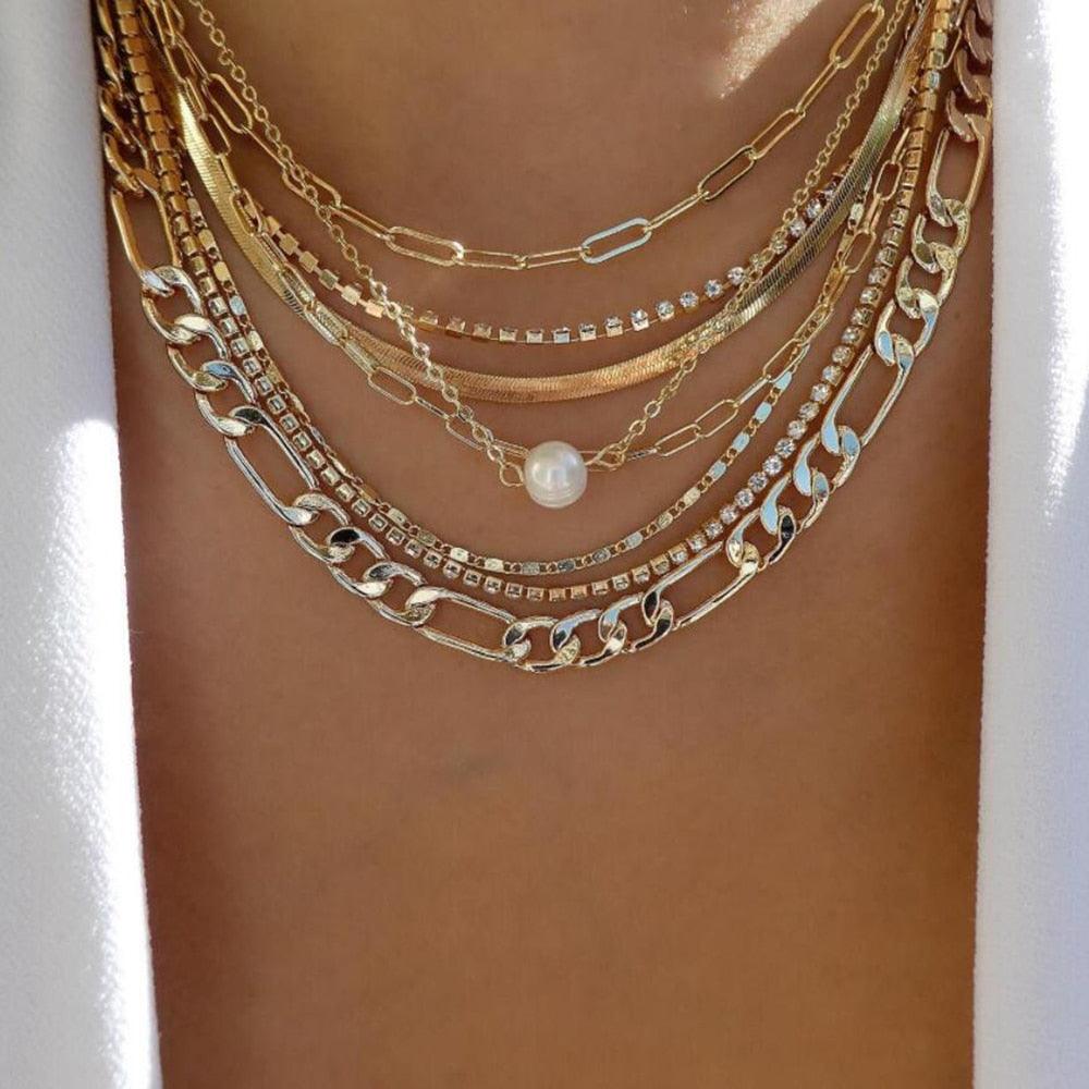 bls-miracle Bohemia Gold Color Multiple Styles Necklace - BestShop