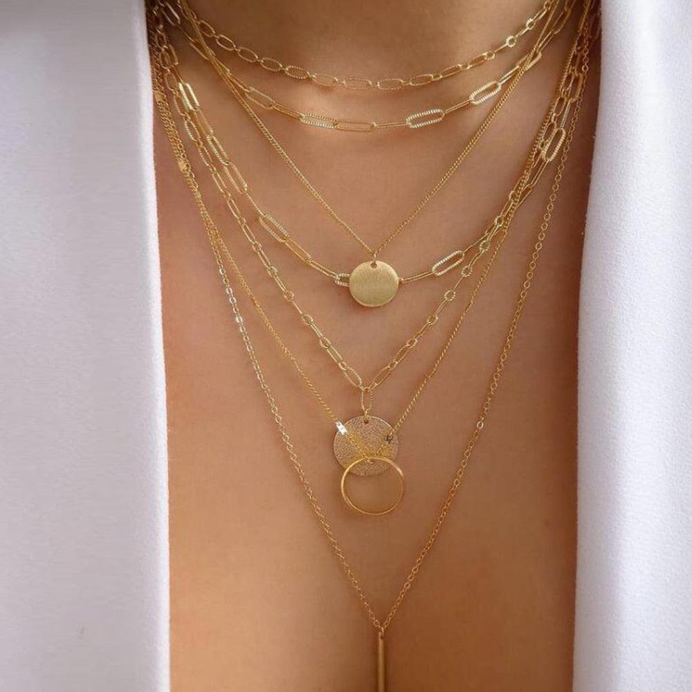 bls-miracle Bohemia Gold Color Multiple Styles Necklace - BestShop