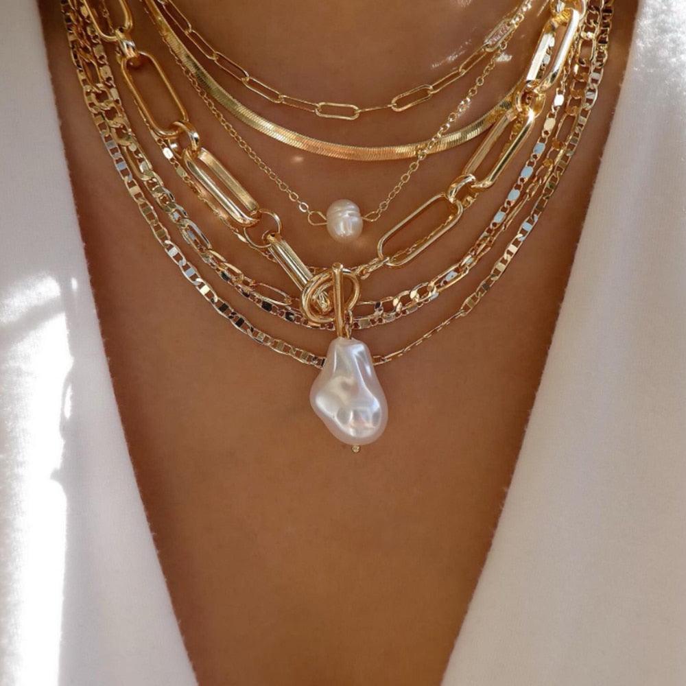bls-miracle Bohemia Gold Color Multiple Styles Necklace - BestShop
