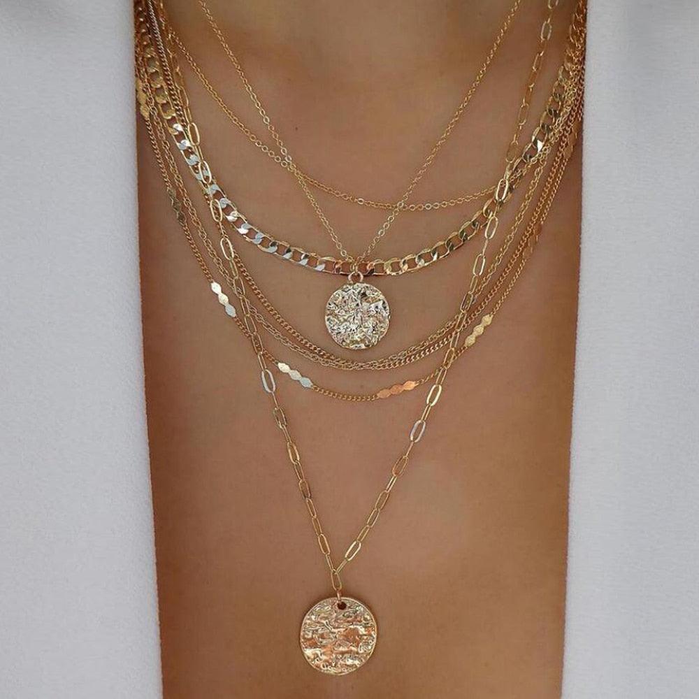 bls-miracle Bohemia Gold Color Multiple Styles Necklace - BestShop