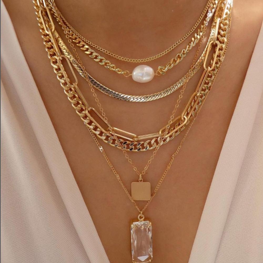 bls-miracle Bohemia Gold Color Multiple Styles Necklace - BestShop